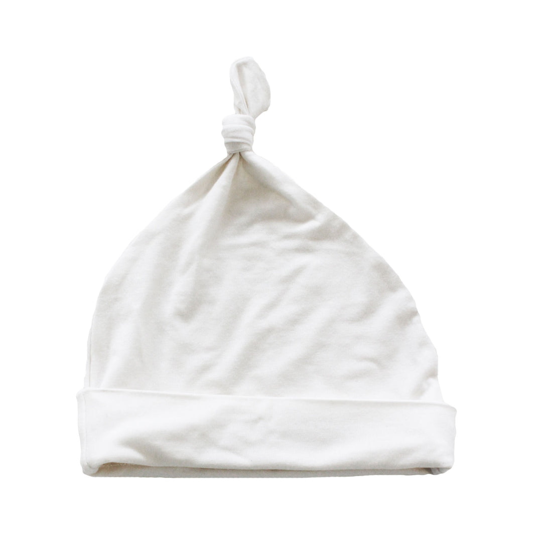Kyte Baby Solid Knotted Cap, Cloud |Mockingbird Baby & Kids