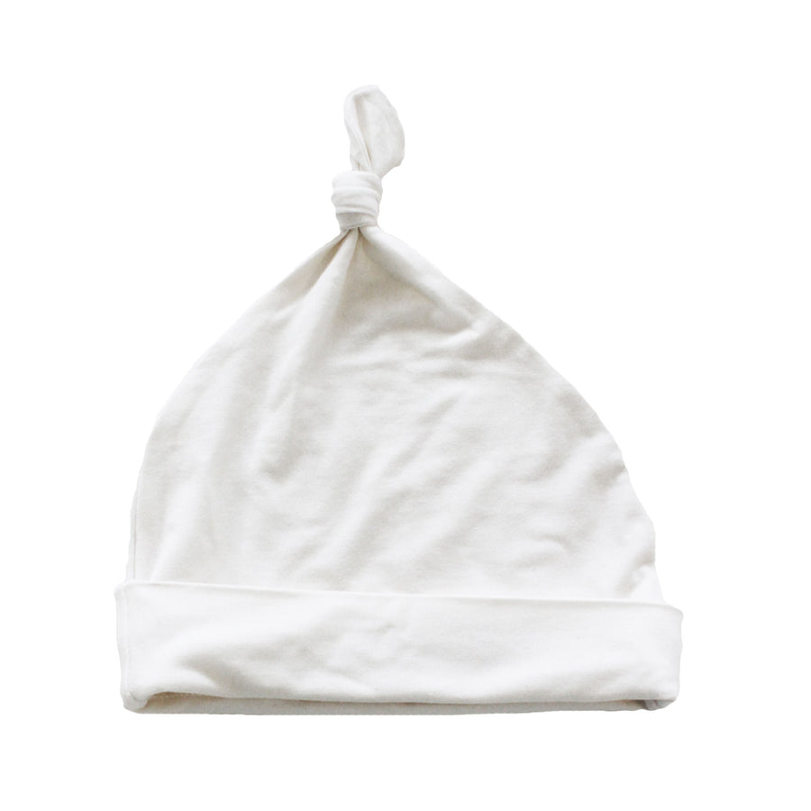 Kyte Baby Solid Knotted Cap, Cloud |Mockingbird Baby & Kids