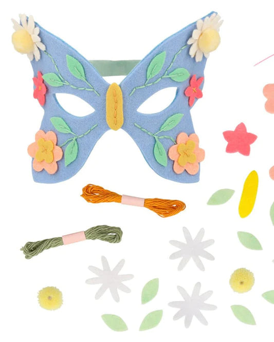 Meri Meri Flower Embroidery Butterly Mask Kit |Mockingbird Baby & Kids