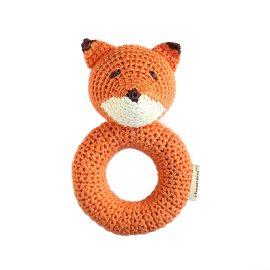 Cheengoo Fox Ring Hand Crocheted Rattle |Mockingbird Baby & Kids