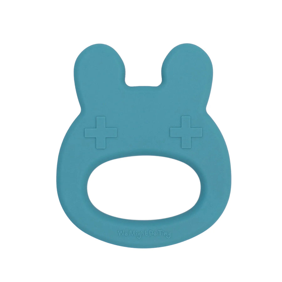 We Might Be Tiny Bunny Teether, Blue Dusk |Mockingbird Baby & Kids