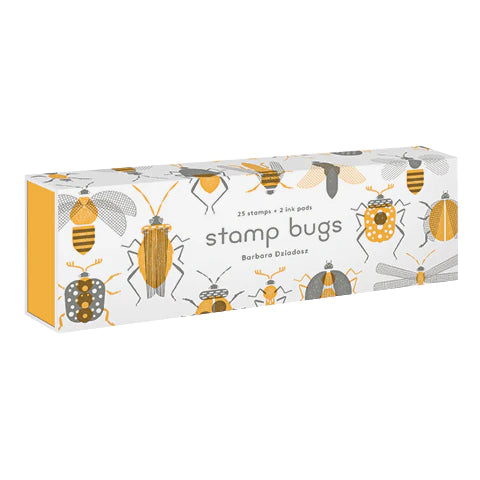 Princeton Architectural Press Stamp Bugs, 25 Stamps + 2 Ink Pads |Mockingbird Baby & Kids