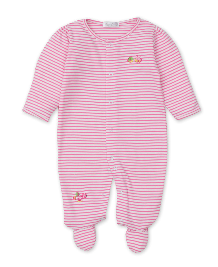 Kissy Kissy Deep Sea Diver Footie, Fuschia Stripe |Mockingbird Baby & Kids