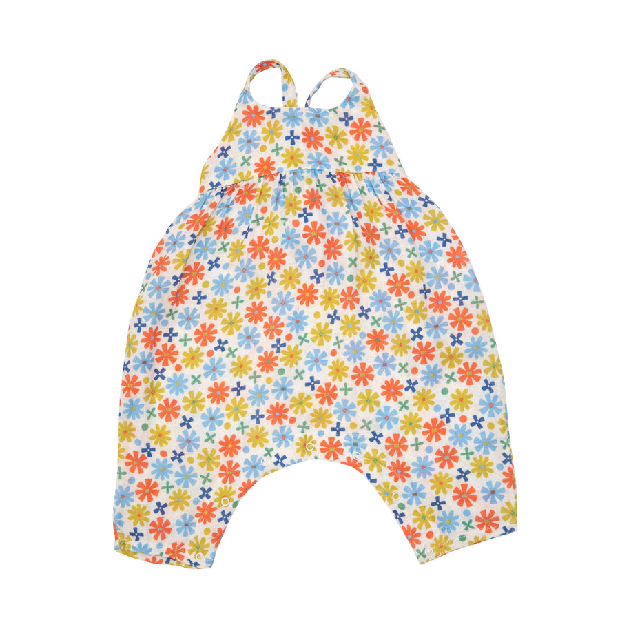 Angel Dear Modern Daisy Tie Back Romper |Mockingbird Baby & Kids