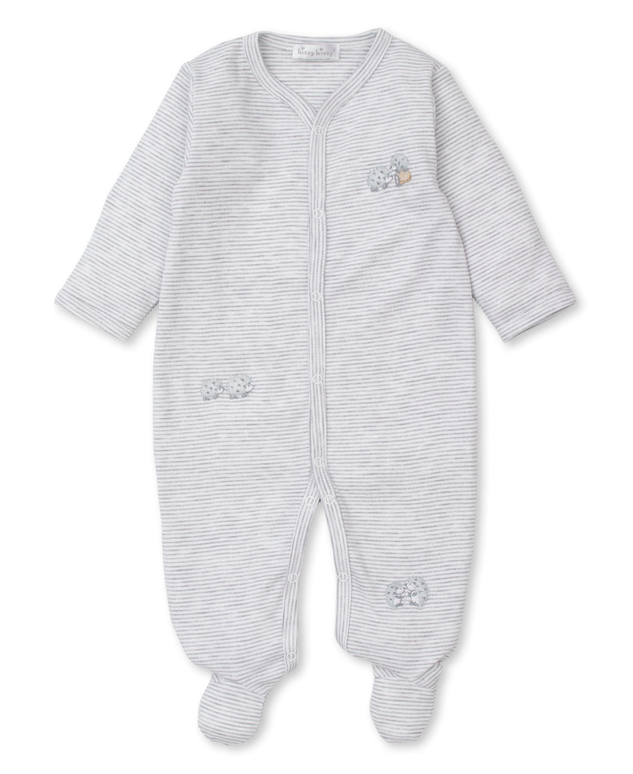 Kissy Kissy Hedgehogs Fall Flurry Stripped Footie |Mockingbird Baby & Kids