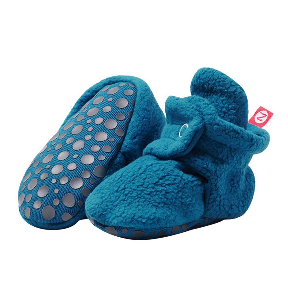Zutano Cozie Fleece Gripper Bootie, Pagoda |Mockingbird Baby & Kids